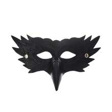 Halloween Crow Mask Bird Mask Eagle Masks Raven Cosplay Masquerade Masks For Adults Party Supplies - màu đen - Xem 6