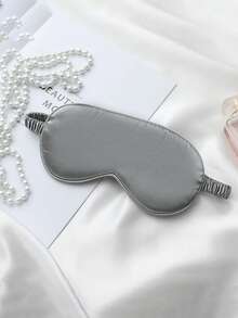 1pc/3pcs/5pcs/10pcs Black, Champagne, Gray, Pink, Green, Blue, Dark Green Double-Sided Silk-Like Breathable Sleep Eye Mask, Relieve Eye Fatigue, Suitable For Girls Nap, Blackout Eye Mask, Non-Tight - Multicolor - View 9