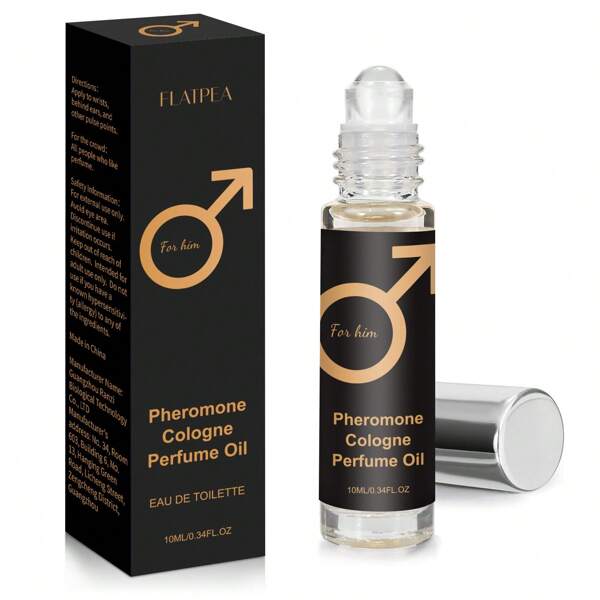 1pc Men's Pheromone Cologne Roll-On Fragrance, High Concentration Woody Scent, Long-Lasting, Suitable For Dating, Commuting, And Valentine's Day Gift