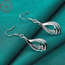 New S925 Sterling Silver Minimalist Geometric Triple Hoop Earrings - Hypoallergenic - Fashion Minimalist Style Jewelry - Women's  Gift Party Gift Birthday Gift