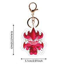 1pc Cookie Run Kingdom Keychain - Cake Run Keychain - Acrylic Material - Backpack Hanging Decoration - Home Decor - Holiday Gift - Birthday Gift - Halloween / Christmas Gift - Toys - Games - Multicolor - View 6