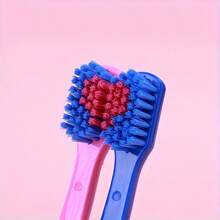 2 piezas Cepillos de dientes manuales de cerdas suaves suizos, cabezal compacto, cerdas de polipropileno, sin olor, protección de las encías, alta densidad antimicrobiana, adecuados para adultos y parejas