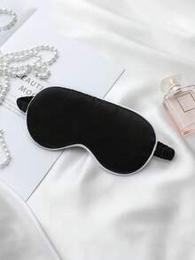 1pc/3pcs/5pcs/10pcs Black, Champagne, Gray, Pink, Green, Blue, Dark Green Double-Sided Silk-Like Breathable Sleep Eye Mask, Relieve Eye Fatigue, Suitable For Girls Nap, Blackout Eye Mask, Non-Tight - Multicolor - View 7