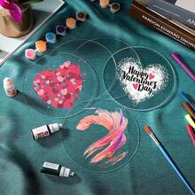 30/100 件透明亚克力圆盘，亚克力透明板，适用于 DIY 展示板、工艺品、装饰画、空白画板、DIY 手工艺品展示品、圆形时钟托盘、各种节日、婚礼工艺品，5/6/7/8/9/10 厘米