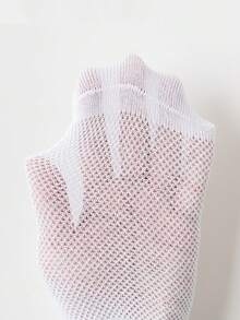 5 Pairs Cotton Casual Socks, Pink & White, Elastic Mid-Calf, Moisture Wicking, Suitable For Students And Daily Wear - Pink - View 4