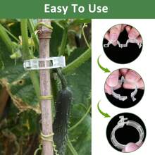 100 supports de treillis en plastique pour vignes, tomates, plantes potagères, clips de jardin pour une croissance verticale, rend les plantes plus saines