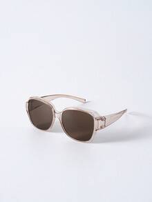 1 Stück neue modische polarisierte Clip-On Modebrillen, geeignet für kurzsichtige Menschen, Damen Fahrbrille Weihnachtsgeschenk