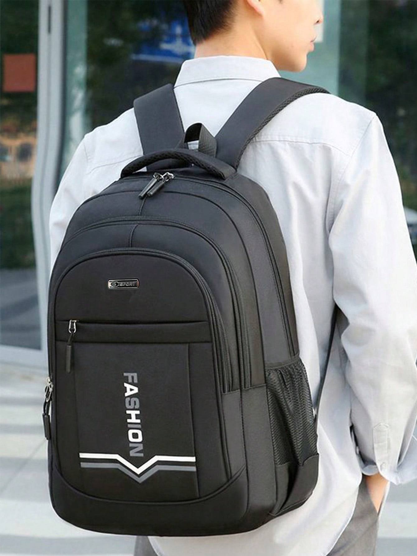 حقيبة ظهر سفر واسعة السعة للرجال للموسم الدراسي، ح...