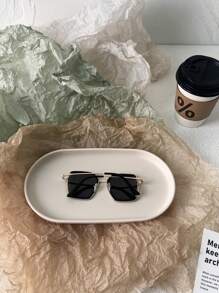 1 par de gafas ultraligeras para niños, cómodas de usar para niños y niñas, adecuadas para fotografía, uso casual, fiestas, ciclismo, viajes, deportes, con montura cuadrada personalizada, diseño de cejas, con estilo a la moda
