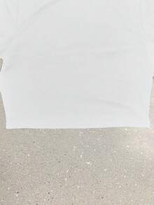 1pc Believe Letter Christmas Hat Graphic Print Women's Round Neck Long Sleeve Slim Fit T-Shirt, Soft Stretchy Fabric Elegant Versatile Top, Vintage Y2K Fashion, Cozy Fall & Back To School Layering Top, Ideal For Holiday Party & Daily Wear - 白色 - 查看 5