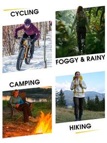 2 Pack Women's Cargo Joggers Lightweight Quick Dry Hiking Pants Athletic Lounge Casual Travel - 黑色土褐色 - 查看 6