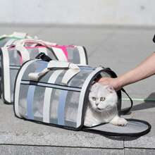 Pet Carrying Bag Outing Portable Dogs Handbag Foldable Small To Medium Dog Cage Mesh Handbag
