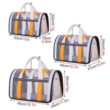 Pet Carrying Bag Outing Portable Dogs Handbag Foldable Small To Medium Dog Cage Mesh Handbag