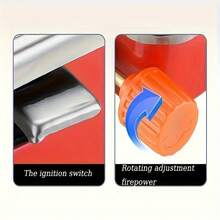 1PC Portable Mini Outdoor Gas Square Stove, Foldable Small Square Stove, Portable Camping Stove, Foldable Design, Suitable For Outdoor Exploration, Hiking, And Picnicking(Gas Canister Not Included) - 紅色迷你爐子 - 查看 6