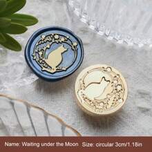 1 Pc, Various Animal Series, Removable Wax Seal Heads, Deer/Cat/Dog/Squirrel/Hedgehog And Other Animals, Suitable For Envelope Letter Paper, Wedding Invitations, Parties, Wine Packaging, DIY Craft Seal Decoration, Gift Decoration, Graduation Parties, Anniversaries, Various Festive Gifts,Back To School,School Supplies
