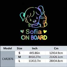 1Pc Customized Stickers ,Baby On Board ,Baby In Car,Suitable For Smooth Surfaces Such As Cars, Etc, Furniture Customized Label Decoration,Suitable For Home, Office, Commercial, And Commercial Decoration And Gifts. Birthday Graduation - Multicolor - View 24