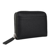 1pc Japanese Style Compact Coin Purse, Minimalist Fashion Large Capacity Women Wallet, Lichee Texture Zipper Accordion Card Holder, Suitable For Girls, Ladies, Office Workers And White Collars, Great For Work, Business Trip, Commute, Outing, Travel