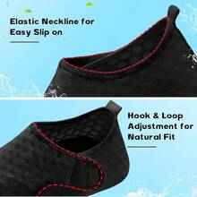 Scurtain Barefoot Shoes Women Men Beach Swim Aqua Socks Summer Quick-Dry Sandals Slippers - 黑色 - 查看 2