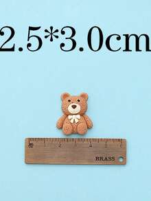 10 件/包树脂熊形 DIY 配件、发夹、可爱米色，适用于 DIY 手机壳、小装饰 - 小熊 - 查看 4