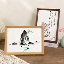 1 件复古相框，入口桌面装饰，书房/客厅墙壁艺术，高端装饰画，可水平或垂直放置，适合作为送给朋友或家人的礼物