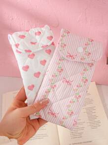 1pc Cute Glasses Bag, Glasses Storage Box For Girls, Sunglasses Accessories, With Cute Style, Cartoon Design And Girly Pattern, Perfect To Protect Sunglasses, A Great Gift. , Gender Reveal Party, Perfect Choice For Birthdays, Weddings, Parties, Perfect Gift For Colleagues, Friends And Family, Back To School Gift, Great Gift For Summer Vacation, Travel