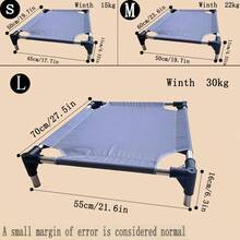 Metal Frame Breathable Removable Sturdy Pet Cot Bed, Suitable For Indoor And Outdoor Use All Year Round - Light Grey - View 6