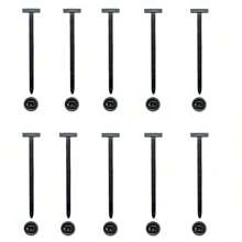20 Stücke/10 Stücke Nylon universelle Kabelbinder-Schnalle, hochfeste selbstsichernde Kabelbinder-Halterung, mit Stift- und Knopf-Design, UV-beständig, schwarze Kunststoff-Kabelmanagement-Bänder