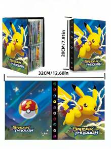 pokemon Portafolios para cartas Pokémon, caja protectora de colección de 4 bolsillos, álbum de cartas de 30 páginas que puede contener hasta 240 cartas para diversas colecciones de cartas