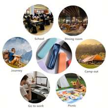 [3-In-1 Portable Camping Utensil] 3 In 1 Camping Utensil Set, Reusable Utensils Set With Case, Travel Utensils, Portable Utensils Set, Plastic Case For Travel Picnic Camping Or Daily Use