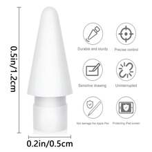 3/6/9 PCS Replacement Tips Compatible With Apple Pencil 1st/2nd Gen, Pencil Nibs Compatible With Ipad Pro Pencil 2/1 Gen,IPad Pro Pencil Sets Best Gifts For Christmas, Family, Friends, Birthday, Holiday Pen Accessories