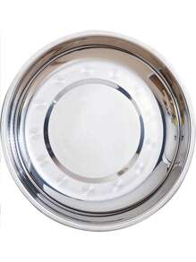 1 buc. Bol pentru hrană pentru pisici din oțel inoxidabil, 5,3/6,1/6,9 inch (aprox. 13,5/15,5/17,5 cm), potrivit pentru pisici de interior, vas pentru hrană umedă puțin adânc și lat, bol pentru hrănirea animalelor de companie pentru pisici, câini mici și pui