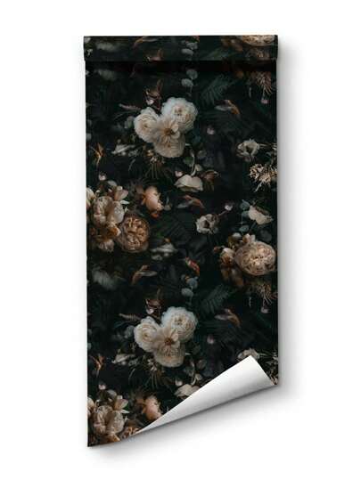 Butterfly Bloemen Dark Self Adhesive Wallpaper, Peel Stick Waterproof Renovation Wand Sticker, Removable Beautiful Mural, Home ation, Art, 17.7in*6.5/9.8ft, Stickers Panels, Paper, Wallpapers, ation Items Refresh Your Home, Rama Birthday Graduation view 10