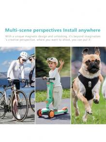2.7K Ultra HD Fashionable Thumb Camera, Built-In WiFi, 180° Rotating Wide-Angle Lens, 1.47-Inch IPS Display Screen, Loop Recording, Wearable Mini Portable Vlog Camera, Magnetic Design, Suitable For Outdoor Travel, Sports And Fitness, Life Capture, Parent-Youngsters Activities, Adventure Photography
