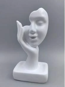 1 Stück Harz Räucherstäbchenhalter, multifunktionaler Harz Statue Dekor, Rückfluss Räucherstäbchenhalter Wasserfall Räucherstäbchenständer, abstrakte menschliche Skulptur Kunst Dekoration, geeignet für Heim-Dekoration, Esszimmer-Dekoration, Geschenk (Räucherstäbchen nicht enthalten)