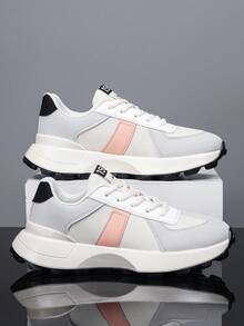 Chunky Sneakers For Teens, Casual & Comfortable Athletic Running Shoes - Multicolor - View 2