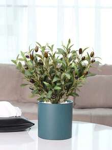 5pcs/3pcs-Olive Branches Artificial Plants Greenery Stems Olive Leaves Fake Silk Plants Artificial Green Leaf For Wedding Bouquet Arch Swag Table Floral Arrangement Centerpieces Vase Filler Home Party Decor, Gift,Green Plant Stem Artificial Olive Tree Branch Home Decor Christmas Decorations Room Decor Christmas - Multicolor - View 7