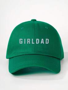 1 件男女通用印花 GIRLDAD 棒球帽，轻便透气可调节防晒尖顶帽，适合春秋季户外旅行、徒步旅行、骑自行车