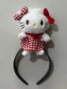 Sanrio 1 pieza Gato de cocina talla grande reciente, diadema decorativa super linda de Hello Kitty, diadema de pelo decorativa linda para fiesta.