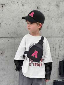 2 PIEZAS Gorra de béisbol y bolsa para niños y niñas con protección solar, gorra de béisbol ajustable con coleta, gorras a juego en familia, apropiado para deportes al aire libre, viajes, vacaciones, regalos
