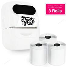 Marklife Marklife P50 Pro Bluetooth Label Maker Machine With Tape(1Roll/3Rolls), Wireless Label Printer, Versatile App With 100 Fonts And 1000+ Icons, Inkless Labeler For Home, Kitchen, School, Office Organization, White