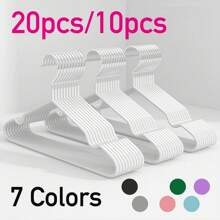 100/60/20/10/1 Pc Commercial Metal Hangers - Heavy Duty Non-Slip Rubber Coated Garment Hangers, Ultra Strong Rustproof Closet Organizers For Hotel/Retail/Home Use - Luxury Space Saving Hangers For Coats/Dresses/Pants,Wardrobe Organiser(Bulk Set)