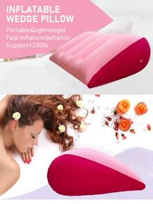 Aufblasbares rosa Sexkissen, SM Produkt, Sexspielzeug für Erwachsene, Sexkissen Positionskissen dreieckiges aufblasbares Podest, Möbel für Paar, Positionierung, tiefere Position, Unterstützungskissen für Männer und Frauen, Paar, Sex, sexy, Sexshop, Sexpositionsassistenz Unterstützungskissen, BDSM Sofa Sexmöbel Sexkissen, sexy Körper-orthopädisches Keilkissen Sexspielzeug