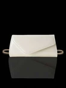 Bolso de fiesta elegante de moda para damas, nueva bolsa de fiesta de PU elegante para baile de graduación, juego de tres piezas con joyería con brillantes rhinestones, que incluye collar con colgante de rhinestones, aretes y pulsera, adecuado para fiestas, reuniones, cenas y bodas.