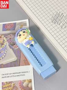 Bandai, Crayon Shin Chan Series, Anime Cartoon Eraser, Easy Colored Eraser Stationery, Student Gift, Easy To Clean, Ideal For Writing And Drawing, Perfect For Office And Study Supplies, Cute Eraser, Perfect Party Gift&Birthday Surprise Gift, Ideal For Christmas, Halloween, Thanksgiving Gifts., School Supplies,Back To School