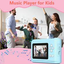 Kids Camera Instant Print, For Girls, Screen Kids Digital Camera, Birthday Christmas Kids Toys Gifts Selfie Children Camera For Kids Age 6-12 Years Old Girls