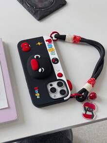 1 件超可爱 3D 企鹅相机风格手机壳，带支架和挂绳，适用于 15、16 Pro Max，柔软硅胶保护套，个性化设计，适用于 13、11、12、14 - 多 - 查看 8