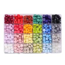 24 Color Hexagonal Sealing Wax Beads, 600Pcs Sealing Wax Beads, Wax For Wax Seal Stamps, Sealing Wax Beads For DIY Envelope Decor, Wedding Invitations, Cards, Postcards, Gift Packing, Crafts, Scrapbooking
