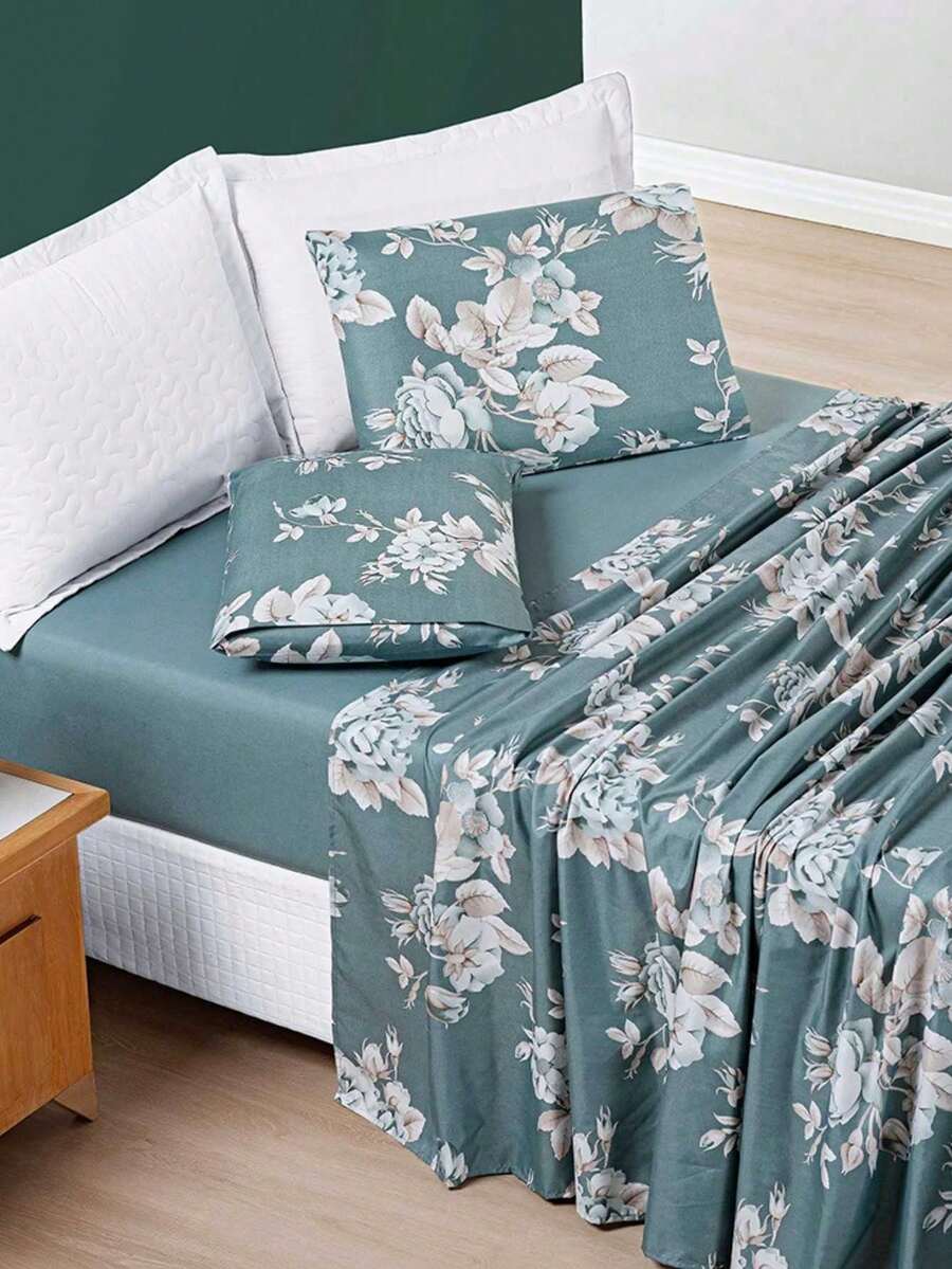 4-Piece Sheet Set - King\Queen\Double\Single - 200 Thread Count Percale - Avere Print - Mùa xuân - Xem 1