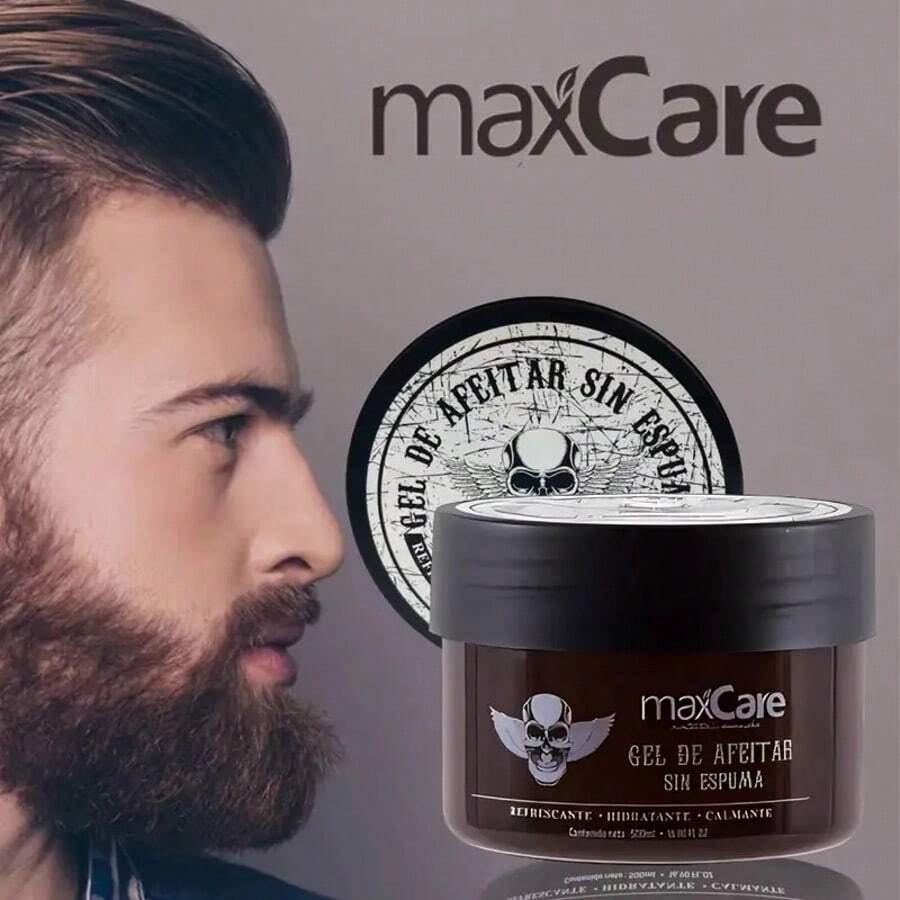 Maxcare Foam-Free Shaving Gel For Beards 500ml
