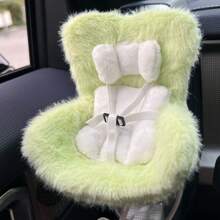 Seggiolino auto per bambole con cuscino morbido e soffice, molletta per la ventola e supporto da tavolo, ornamento d'auto carino e funzionale per collezionisti di bambole